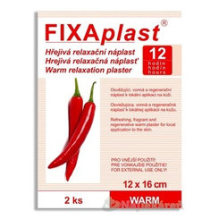 FIXAplast WARM kapsaicinová hřejivá náplast 12 × 16 cm 2 ks