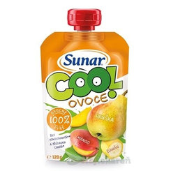 Sunar COOL hruška banán mango 12m+ 120 g