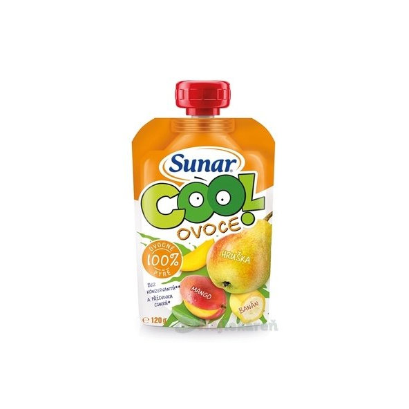 Sunar COOL hruška banán mango 12m+ 120 g