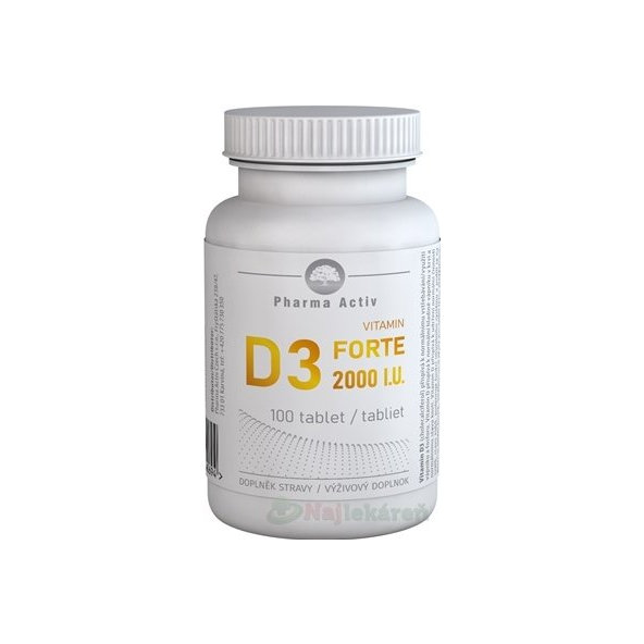 Pharma Activ Vitamín D3 Forte 2000 IU 100 tablet