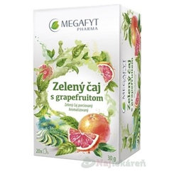 MEGAFYT Zelený čaj s grapefruitem 20 sáčků