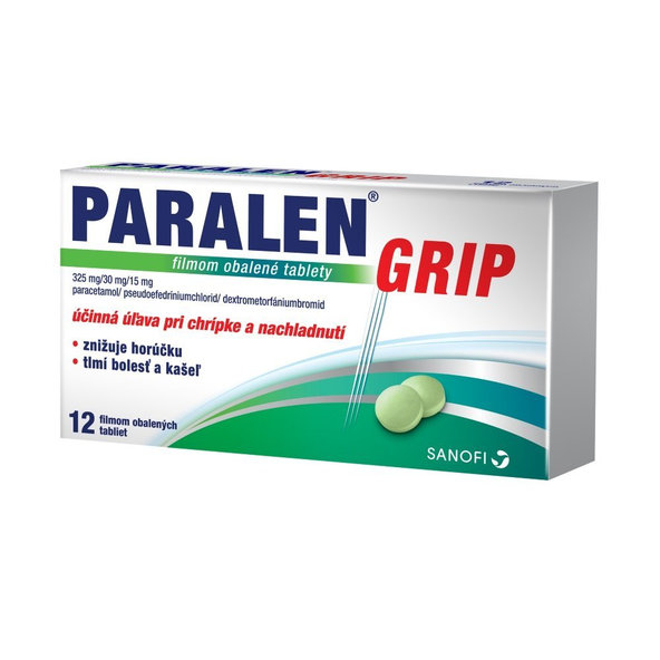 Paralen Grip chřipka a nachlazení 12 tablet