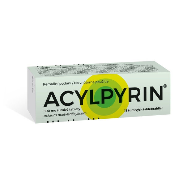 Acylpyrin 500 mg 15 šumivých tablet
