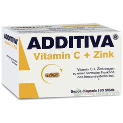 Additiva Vitamin C a zinek s postupným uvolňováním 80 kapslí