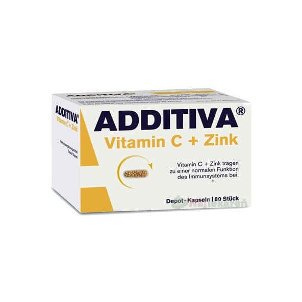 Additiva Vitamin C a zinek s postupným uvolňováním 80 kapslí