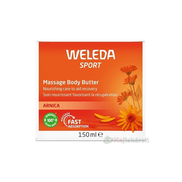 WELEDA Sport Arnikové masážní tělové máslo 150 ml