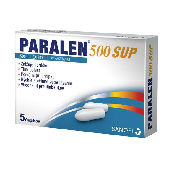 Paralen 500 mg 5 čípků