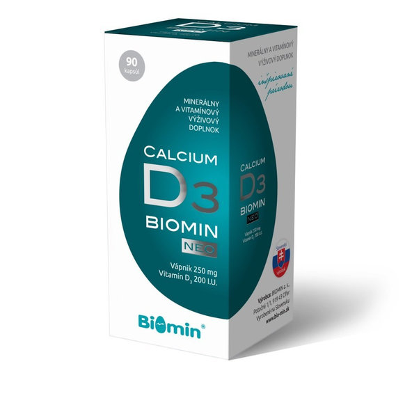 Calcium + vitamín D 90 kapslí