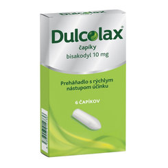 Dulcolax 10 mg projímadlo 6 čípků