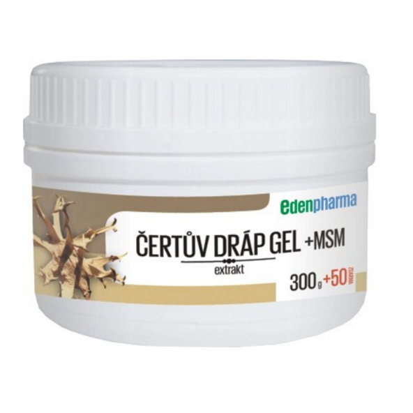 EDENPharma Čertův dráp + MSM gel na kloubní a svalové bolesti 350 g