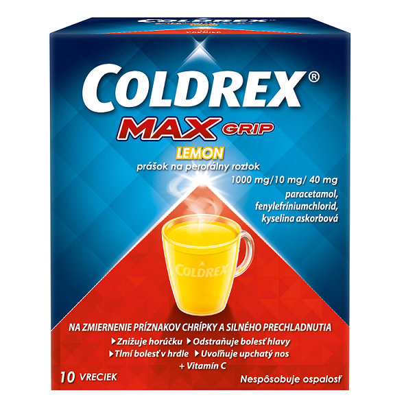 Coldrex MaxGrip Lemon horký nápoj 10 sáčků
