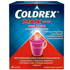 Coldrex MaxGrip lesní ovoce horký nápoj 10 sáčků
