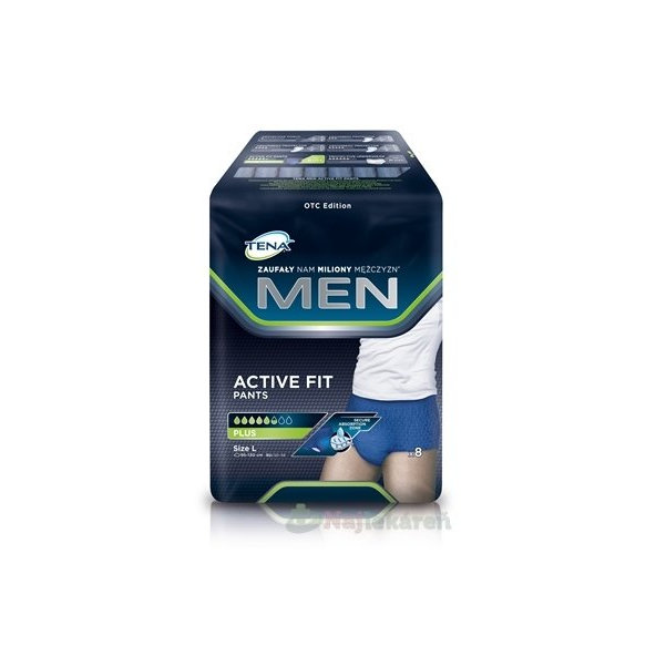 TENA Men Pants Plus L modré inkontinenční spodní prádlo 8 ks