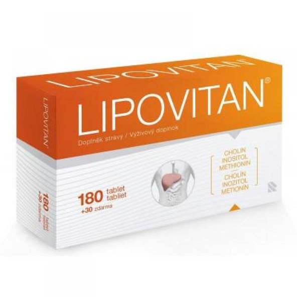 LIPOVITAN 180 + 30 tablet zdarma