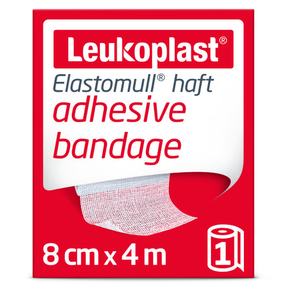 Leukoplast Elastomull Haft bandáž na rány 8 cm × 4 m