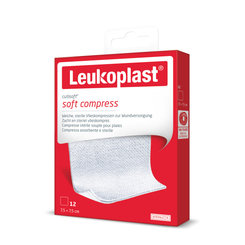 Leukoplast Cutisoft Soft kompresy 7,5×7,5 cm 12 ks