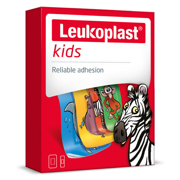 Leukoplast Kids dětské náplasti na rány 2 velikosti 12 ks