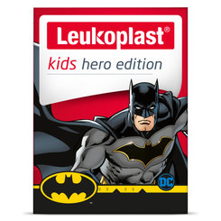 Leukoplast Kids Hero Edition Batman náplasti na rány 2 velikosti 12 ks