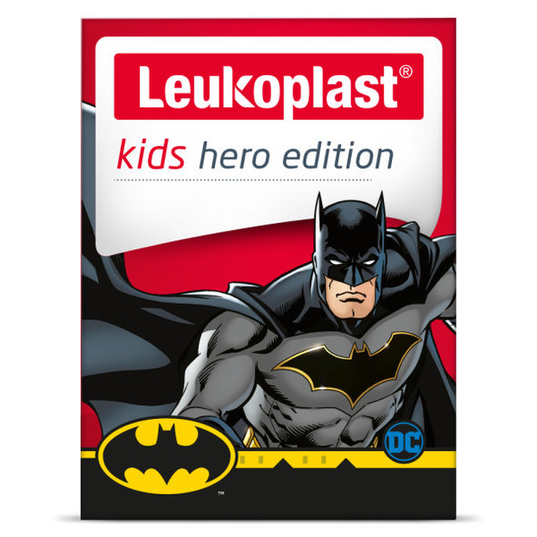 Leukoplast Kids Hero Edition Batman náplasti na rány 2 velikosti 12 ks