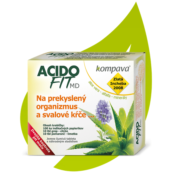 kompava Acidofit MD mix 20 tbl + 100 indikátorových papírků
