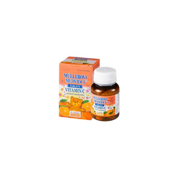 Müllerovi medvídci vitamín C mandarinka 45 tablet