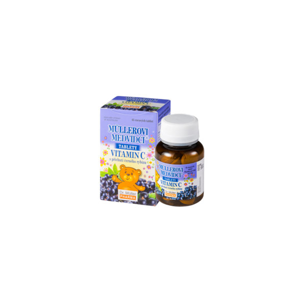 Müllerovi medvídci vitamín C černý rybíz 45 tablet