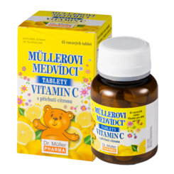 Müllerovi medvídci vitamín C citron 45 tablet
