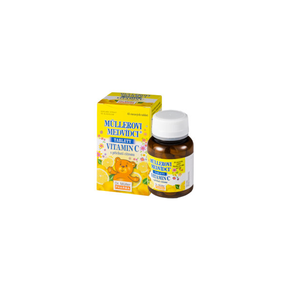 Müllerovi medvídci vitamín C citron 45 tablet