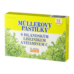 Müllerovy pastilky islandský lišejník + vitamín C 12 ks