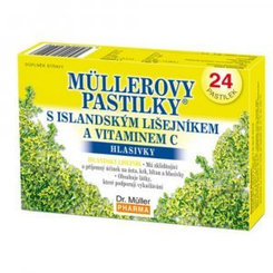 Müllerovy pastilky islandský lišejník + vitamín C 24 ks