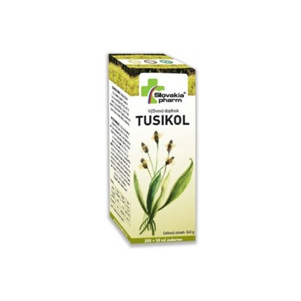 Slovakiapharm Tusikol sirup s vitamínem C na kašel 250 ml