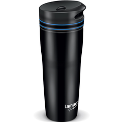 LAMART MANQ LT4050 termohrnek 360 ml černá/modrá 1 ks