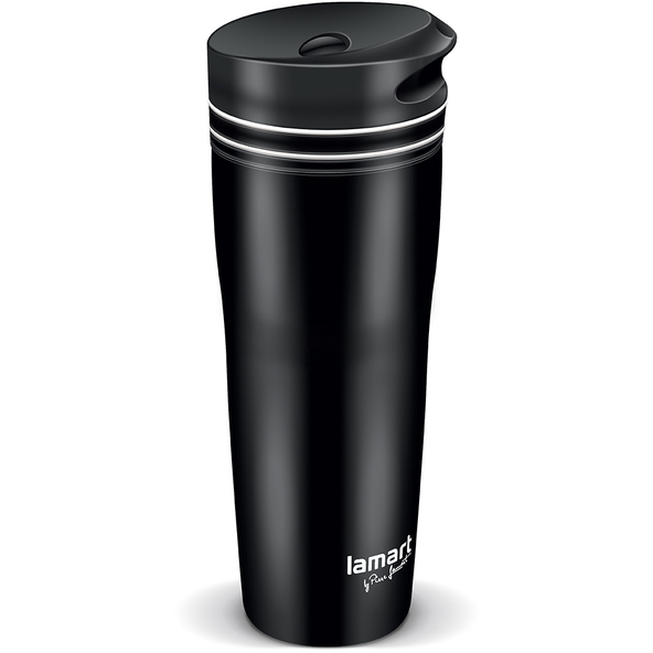 LAMART MANQ LT4049 termohrnek 360 ml černá/bílá 1 ks