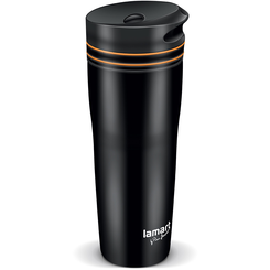 LAMART MANQ LT4051 termohrnek 360 ml černá/oranžová 1 ks