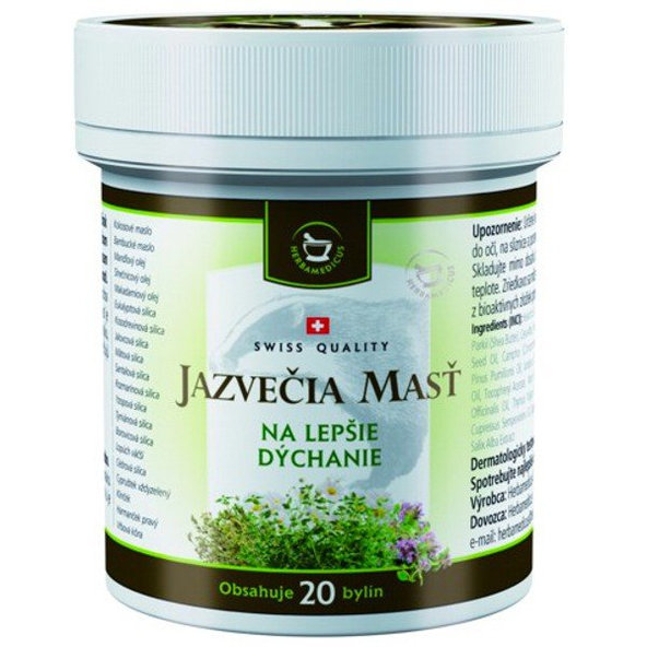 Jezevčí mast pro lepší dýchání 50 ml