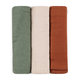 PETITE & MARS Sada plen Moussy Earth Tones 68 × 68 cm 3 ks