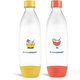 SODASTREAM Fuse láhev 2×1 l Orange/Yellow DW-safe