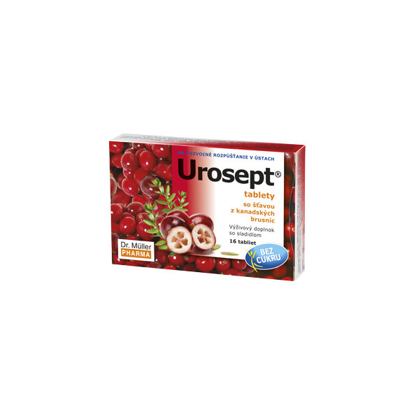 Dr. Müller Urosept bez cukru 16 tablet