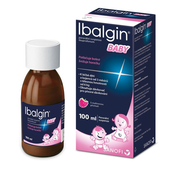 Ibalgin Baby sirup na bolest a horečku 100 ml