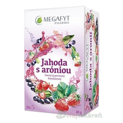 MEGAFYT Jahoda s aronií ovocný čaj 20 sáčků