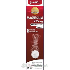 JutaVit Hořčík 275 mg + B6 pomeranč 16 šumivých tablet