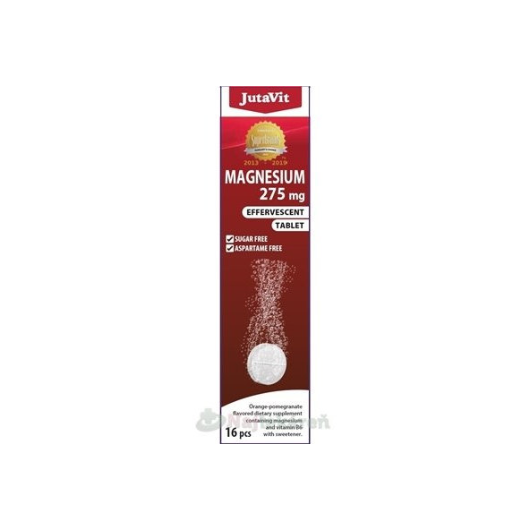 JutaVit Hořčík 275 mg + B6 pomeranč 16 šumivých tablet