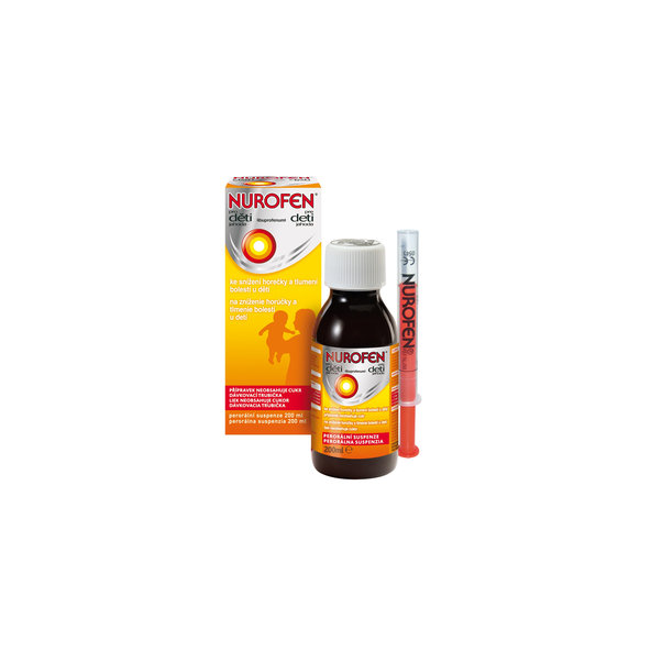 NUROFEN sirup pro děti od 3 měsíců příchuť jahoda 100 ml