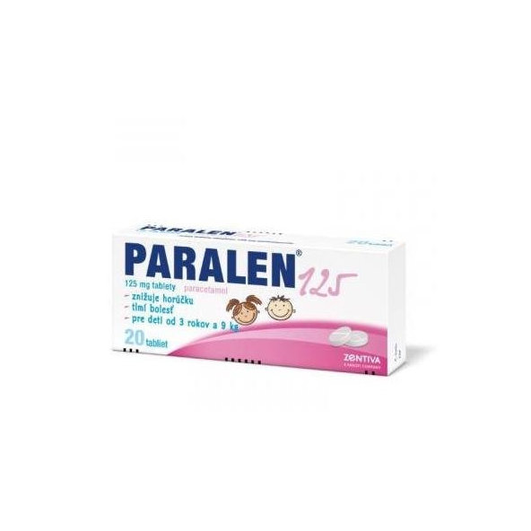 Paralen 125 mg 20 tablet