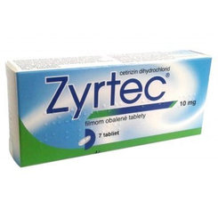 Zyrtec 10 mg proti rýmě 7 tablet