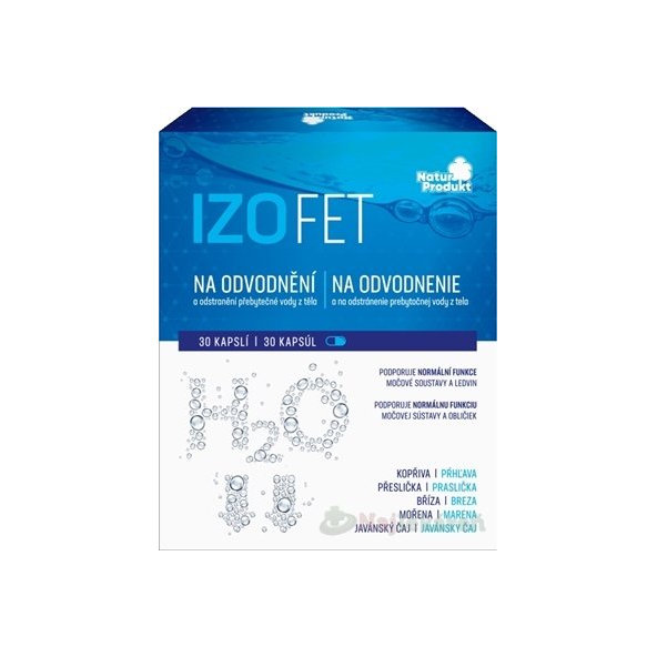 NaturProdukt IZOFET na odvodnění 30 kapslí