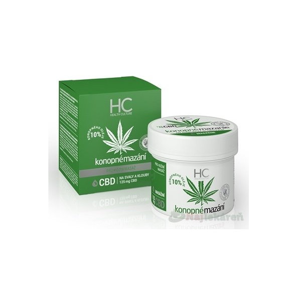 Health Culture konopná mast 10 % s CBD 125 ml
