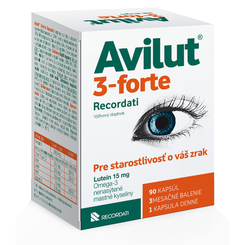 AVILUT 3-Forte Recordati 90 kapslí