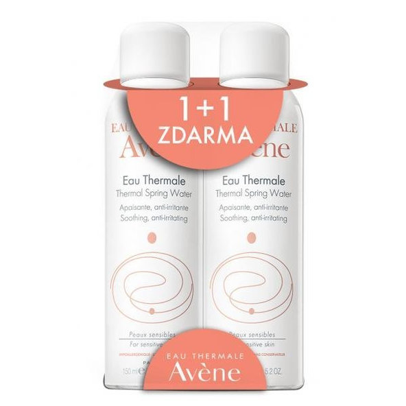 AVENE Eau Thermale Duo termální voda ve spreji 2x150 ml