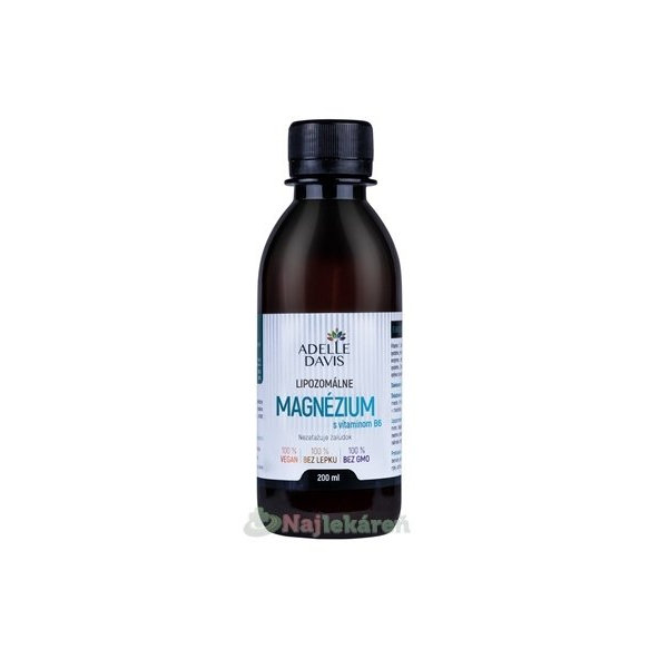 ADELLE DAVIS lipozomální magnesium + vitamin B6 200 ml